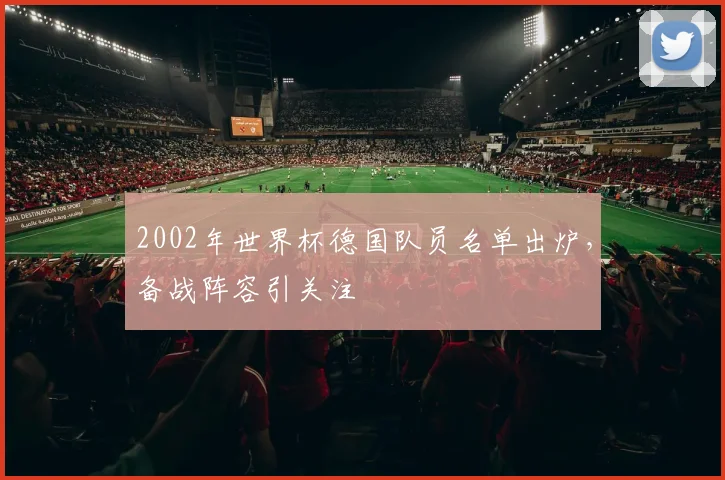 2002年世界杯德国队员名单出炉,备战阵容引关注