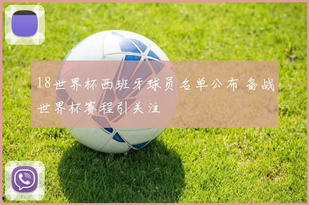18世界杯西班牙球员名单公布 备战世界杯赛程引关注